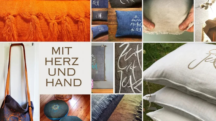 Handgefertigte Geschenkideen aus antikem Bauernleinen – Exklusive, bestickte Unikate im SignShop Tirol zu Ostern entdecken