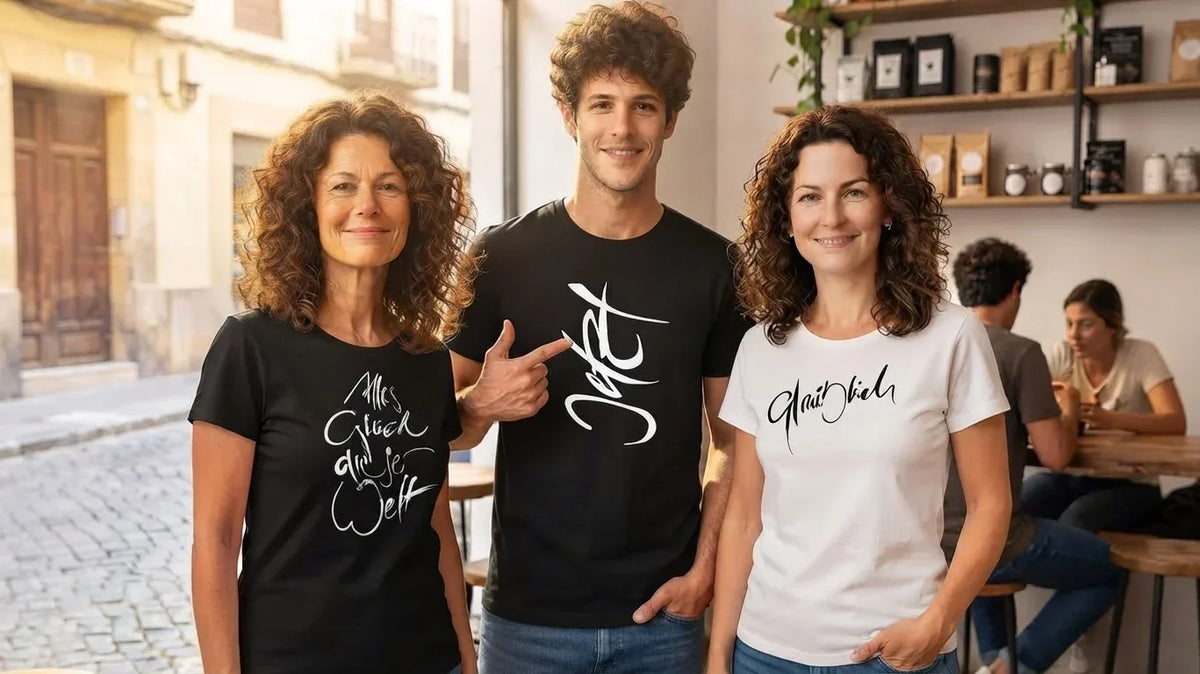 T-Shirts mit Botschaft aus Bio-Baumwolle