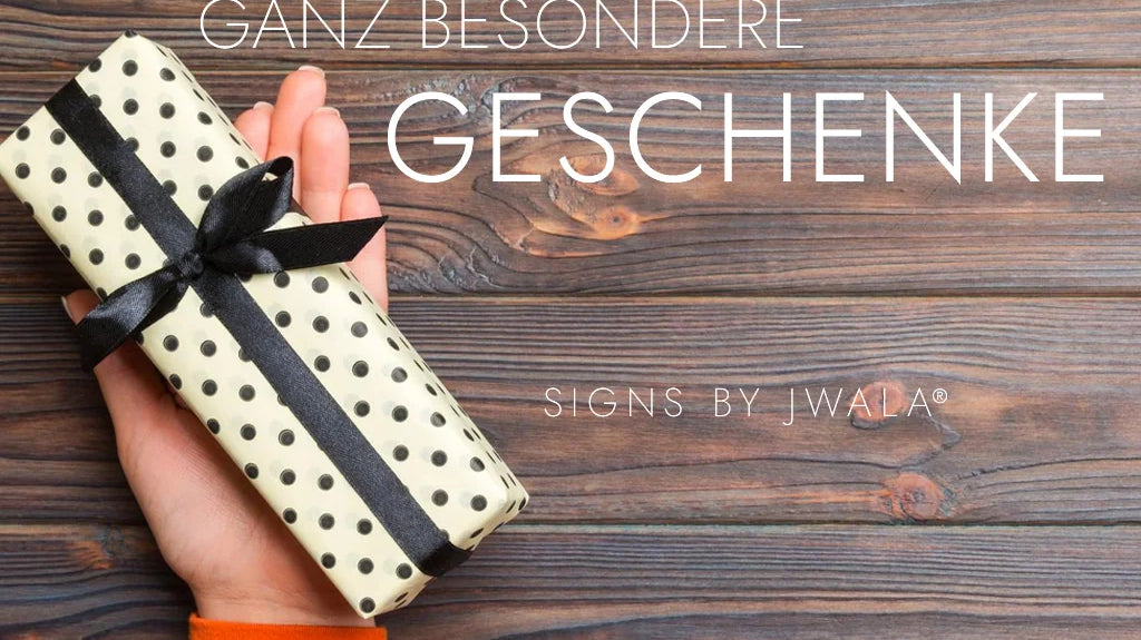 Liebevoll handgemachte, außergewöhnliche Geschenke mit inspirierender Nachrichten – einzigartig im SignShop Tirol