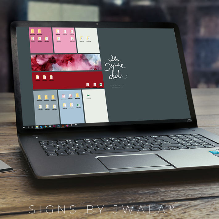 Desktophintergrund "Ich bejahe dich"