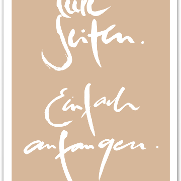 Leere Seiten. Einfach anfangen.