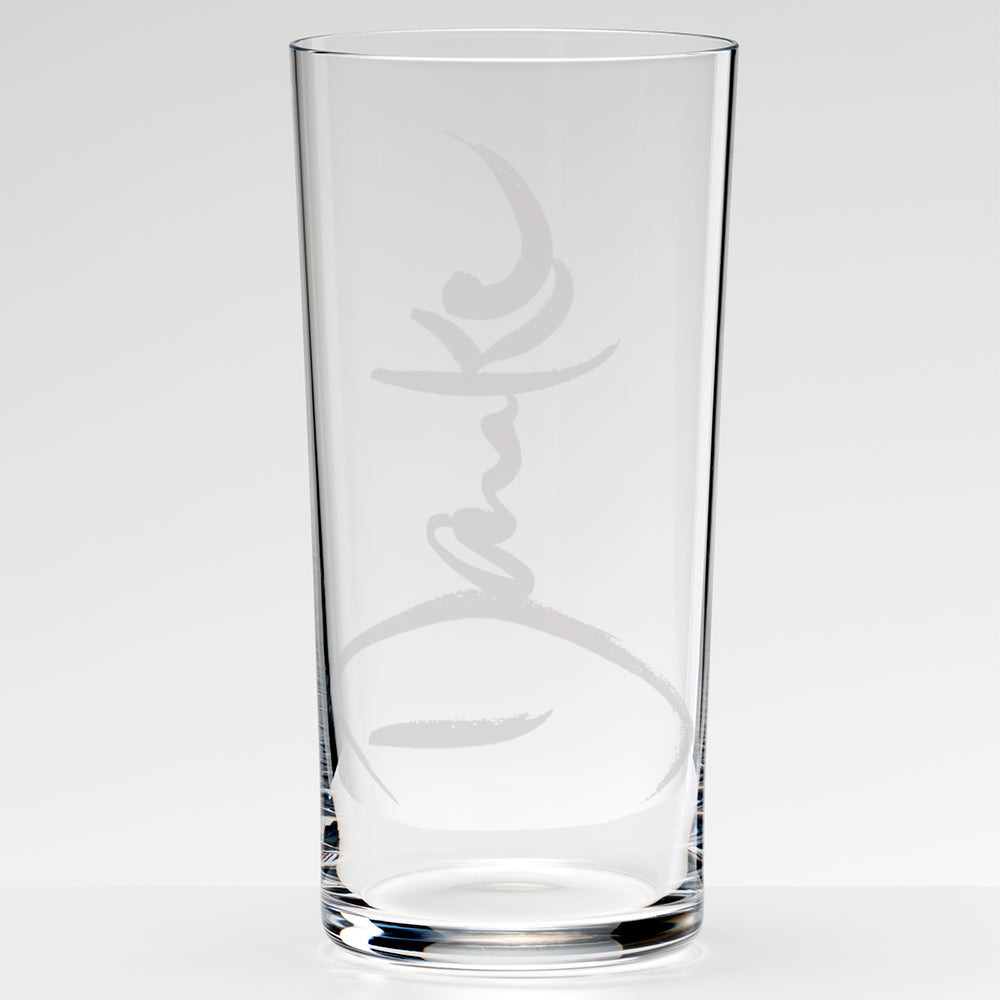 WasserGlas Medium "Danke"