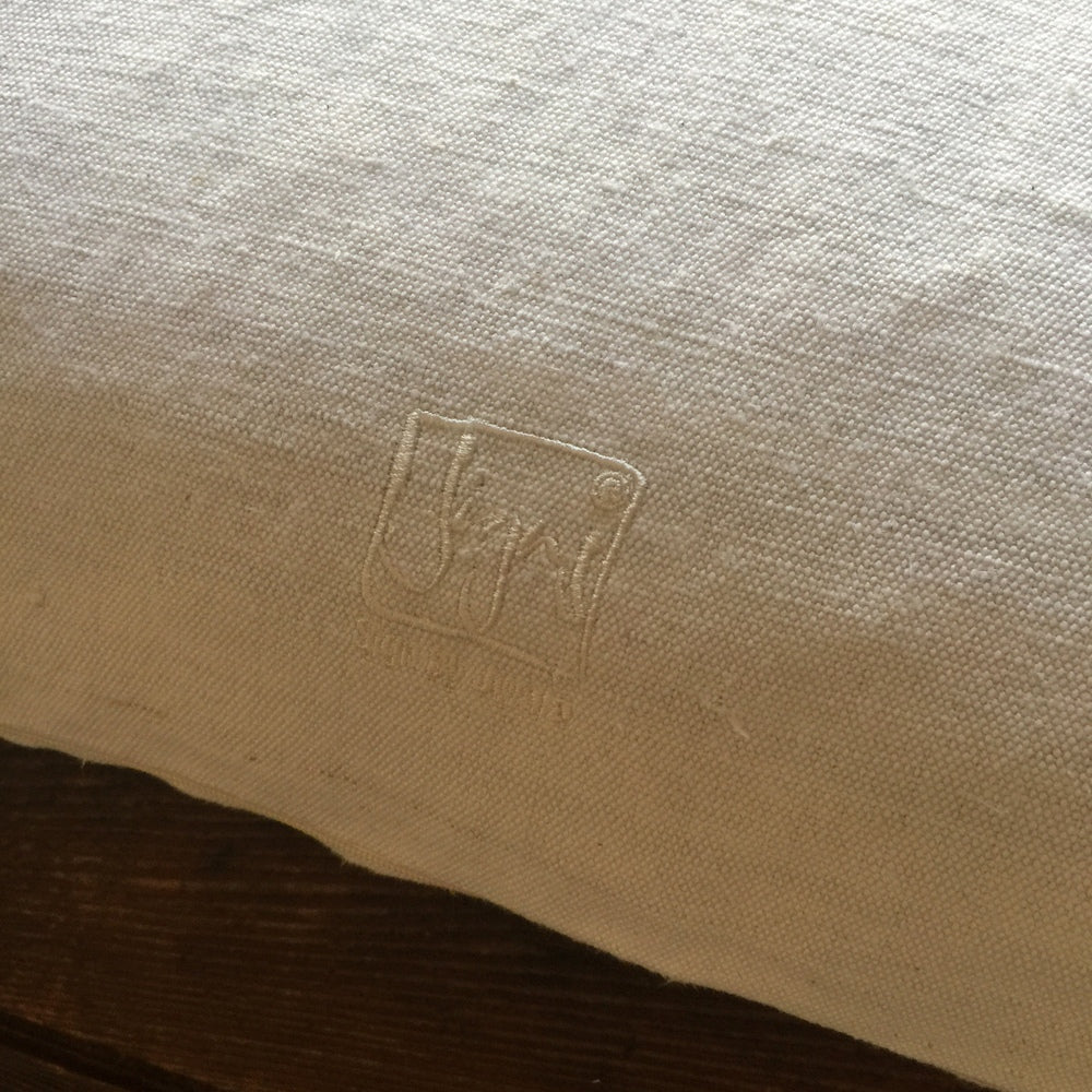 Bauernleinen Zirbenkissen "Liebe"