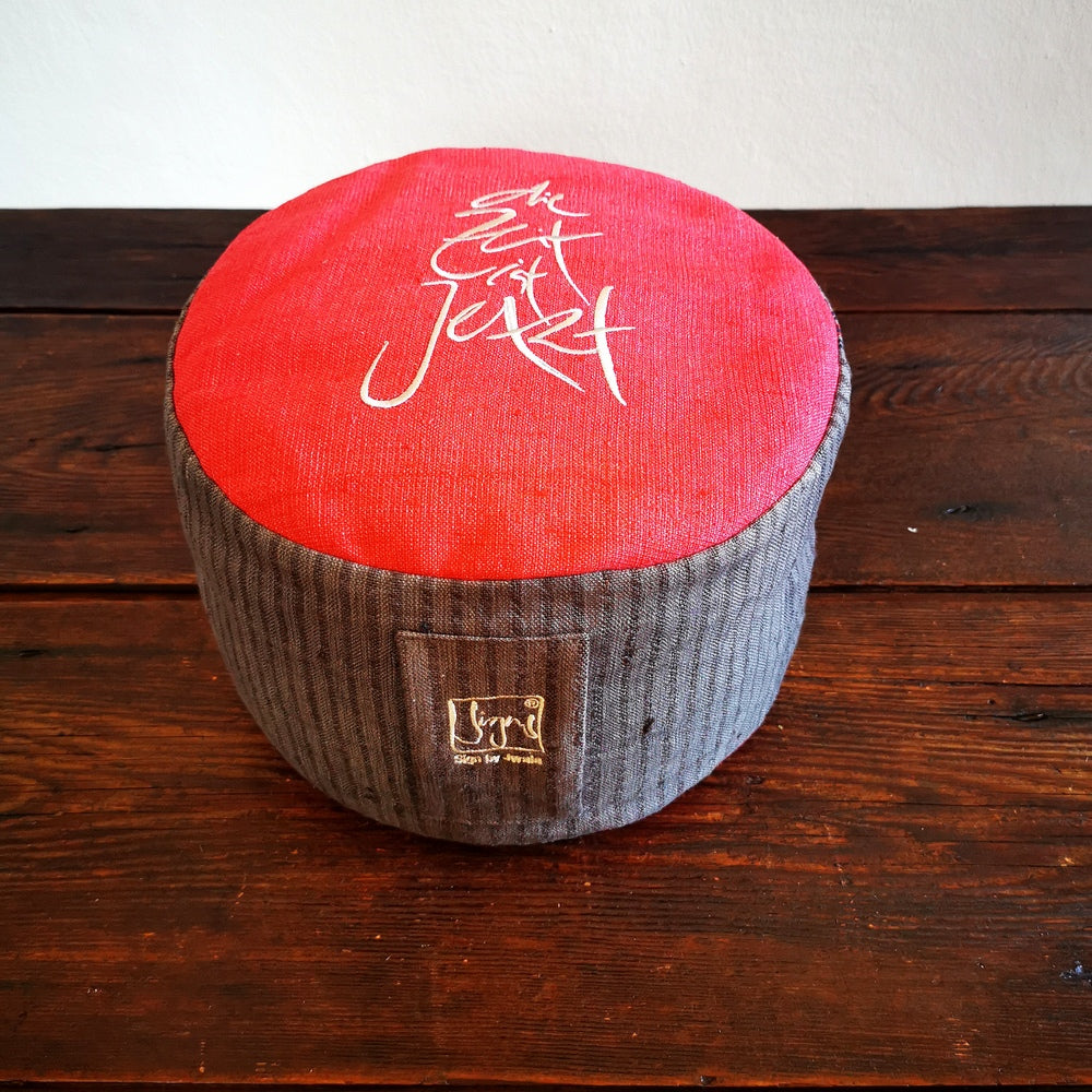 MediKissen "die Zeit ist Jetzt" Bauernleinen