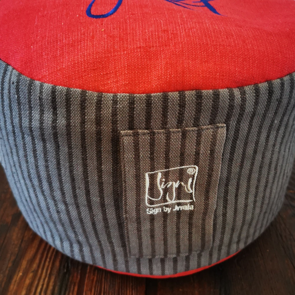 MediKissen "die Zeit ist Jetzt" Bauernleinen