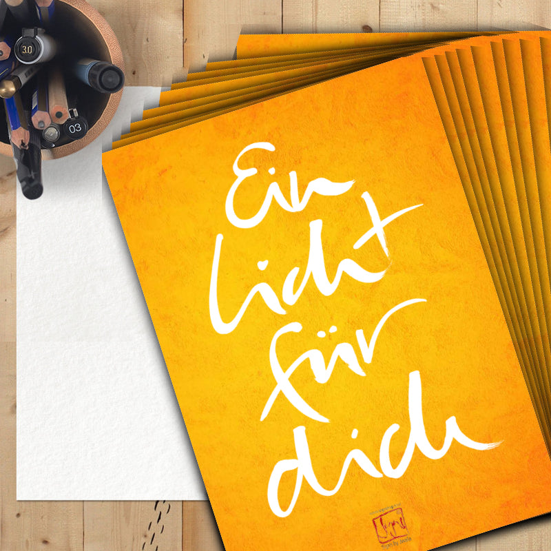 10 Grußkarten "Ein Licht für dich" DinA5