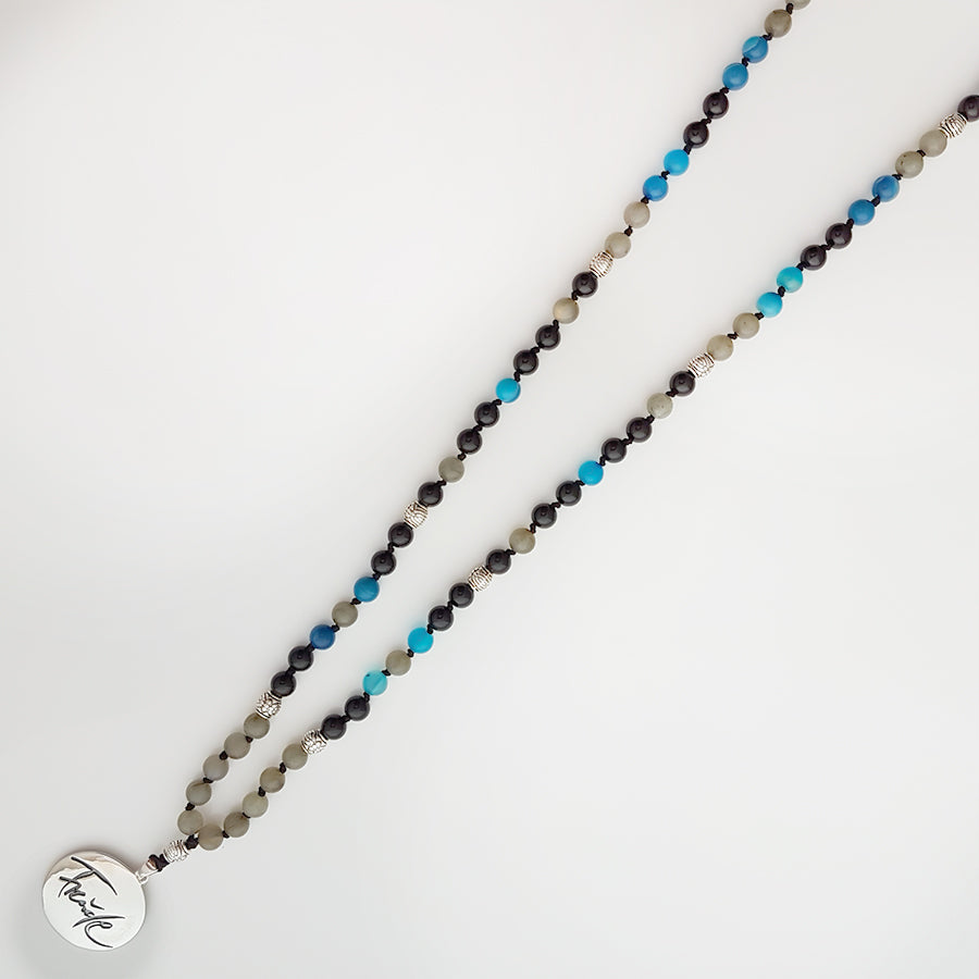 Edelstein Mala Onyx, blauer Achat & Labradorit – Lebensfreude & Schutz jetzt auf SignShop Tirol sichern