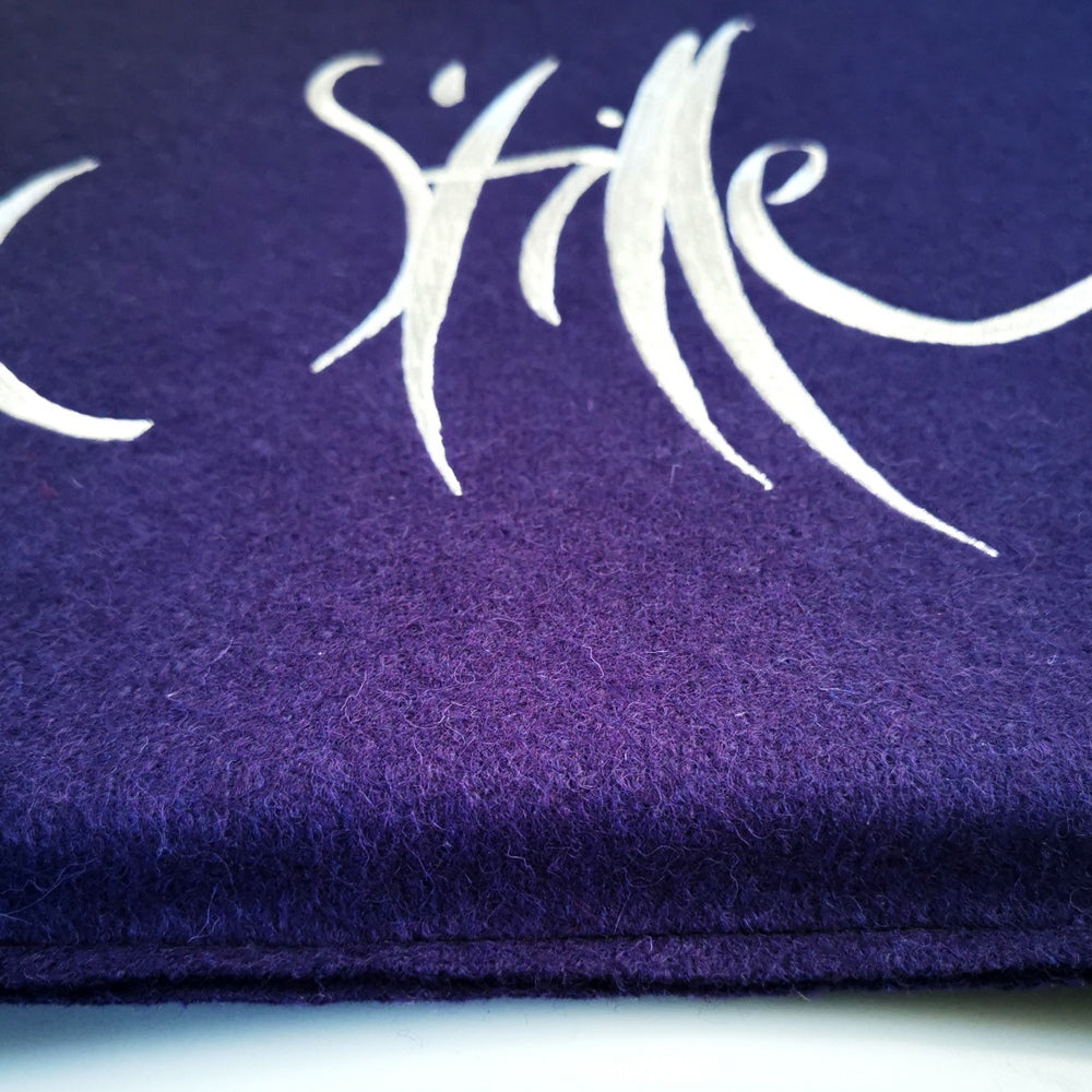 Flachkissen "Stille" (Wollwalk/Lurex)