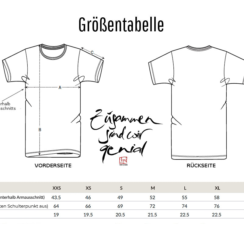T-Shirt Unisex "Zusammen sind wir genial"
