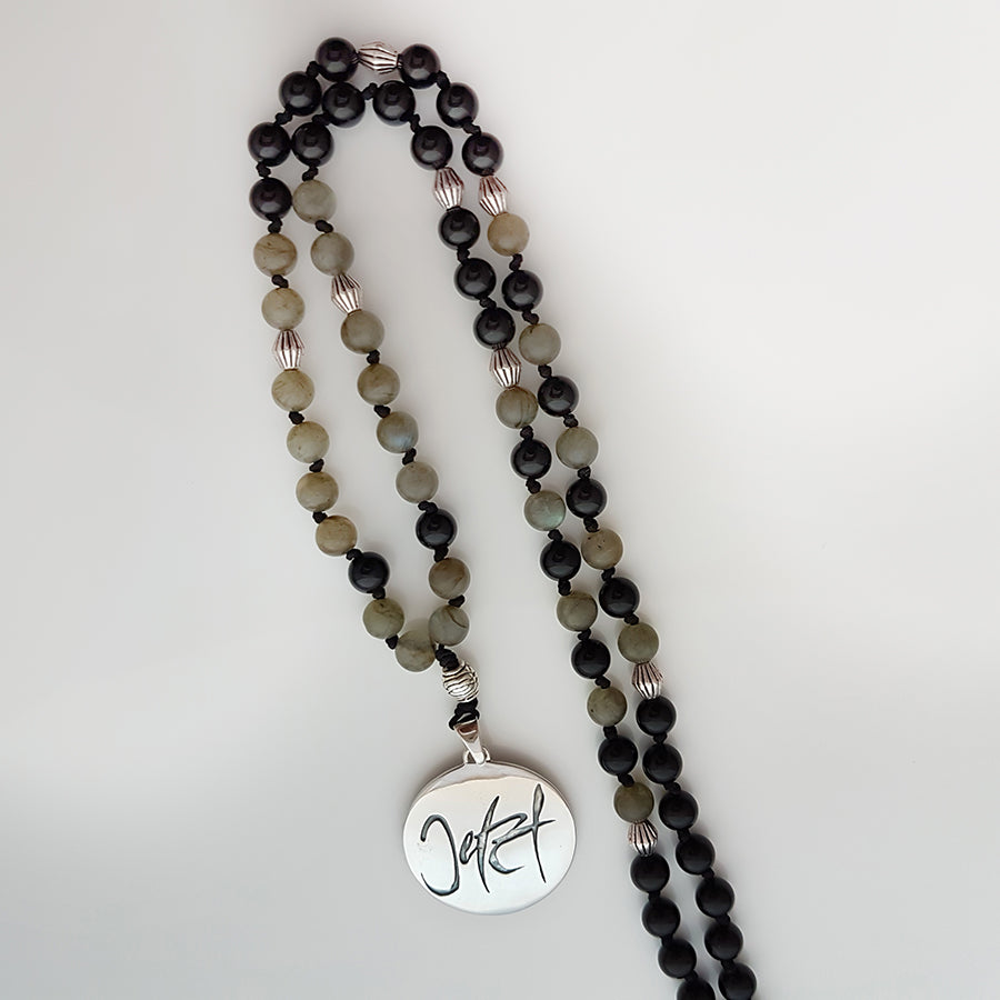 Exklusive Gebetskette Onyx Labradorit – Spirituelle Mala für innere Klarheit & Schutz online sichern
