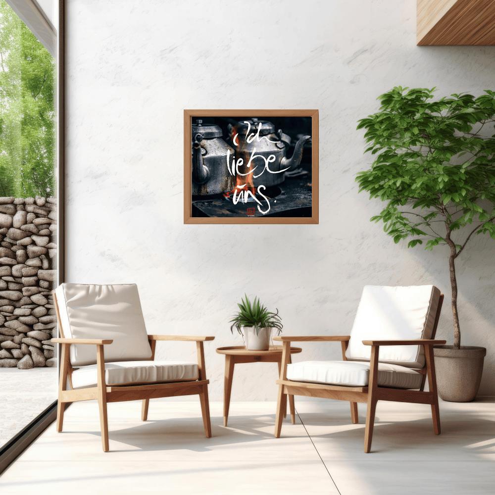 Spirituelles Poster „Ich liebe uns“ online kaufen, 61 x 51 cm, langlebiger seidenmatter PP Film, inspirierende Wandkunst und besonderes Geschenk für Herzensmenschen