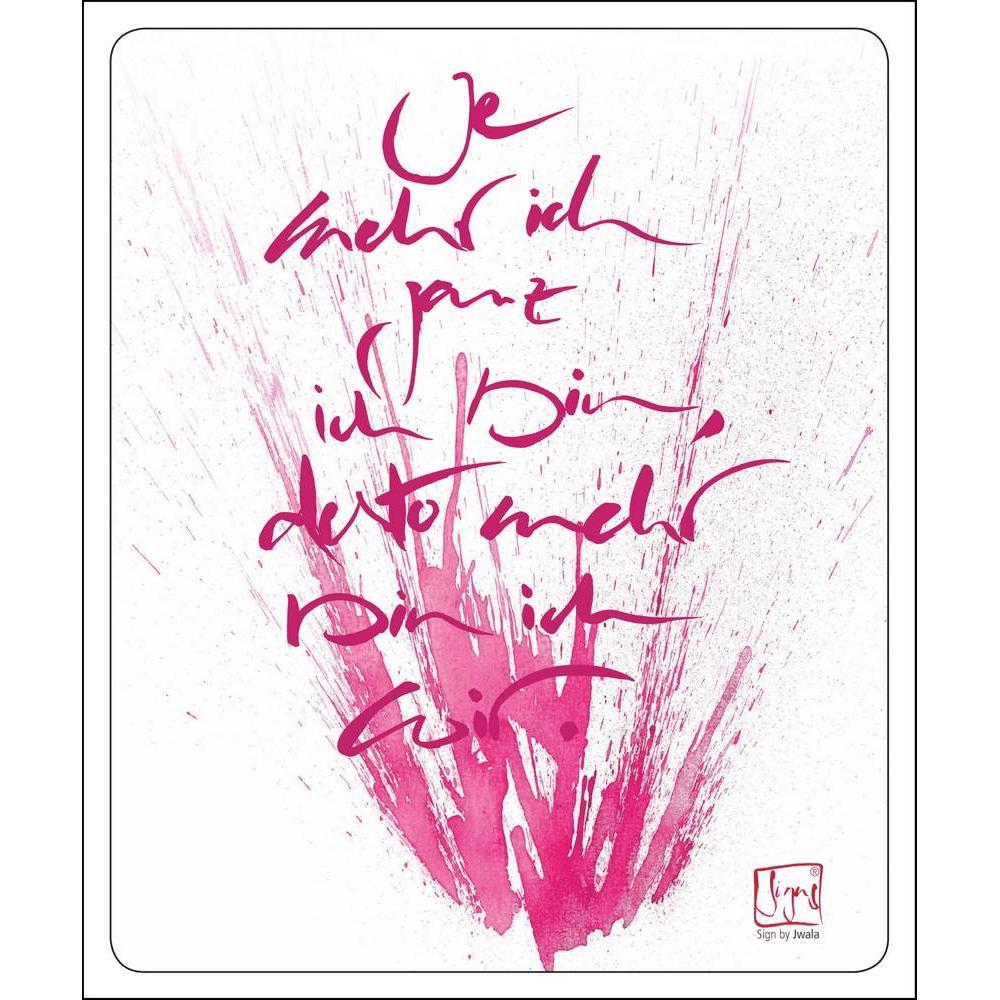 Poster „Je mehr ich ganz ich bin, desto mehr bin ich Wir“, inspirierende WIR Wanddekoration für Authentizität, Verbundenheit und ein liebevolles Miteinander