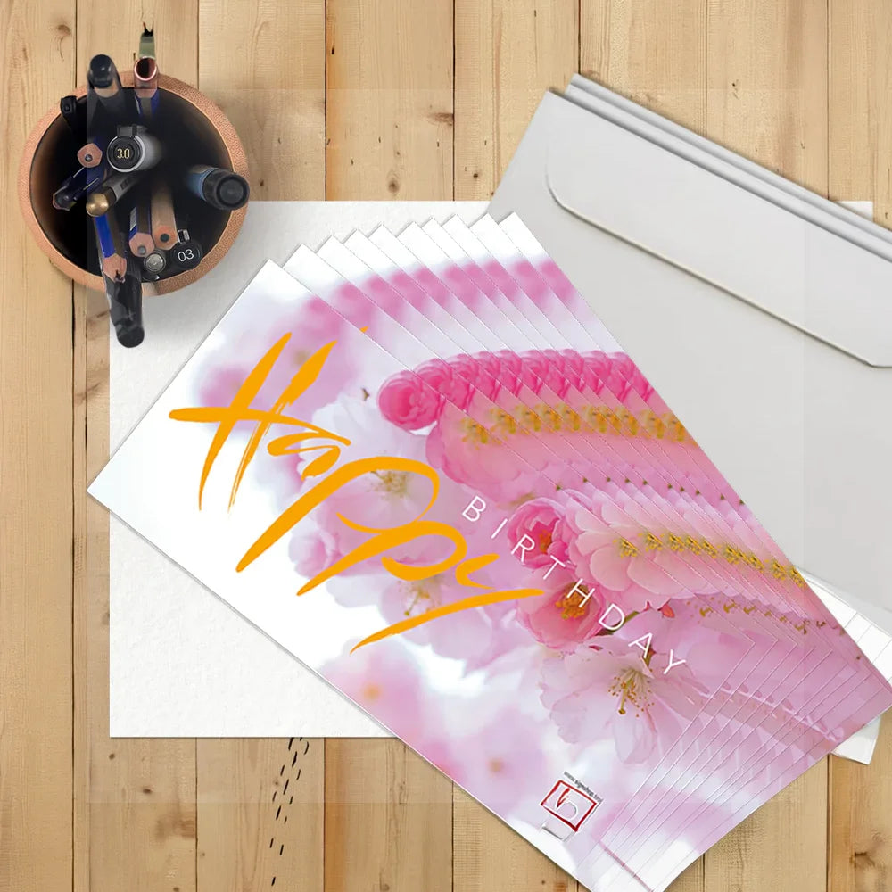 Besondere Geburtstagskarten „Happy Birthday“ – hochwertiges 10er Set kaufen