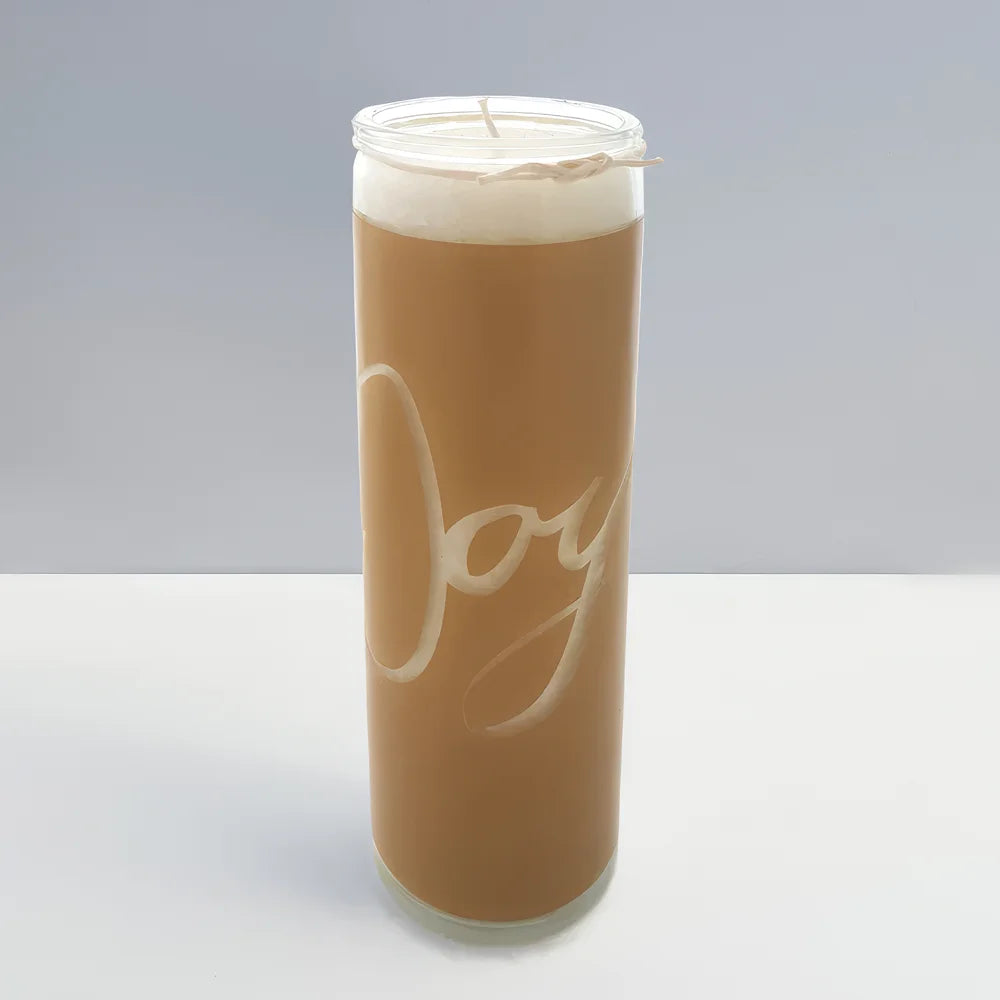 Designkerze „Joy“ – Sign by Jwala®, Limited Edition, Premium-Qualität, exklusive Kerze für Rituale, Entspannung, Lebensfreude, 100 Stunden Brenndauer
