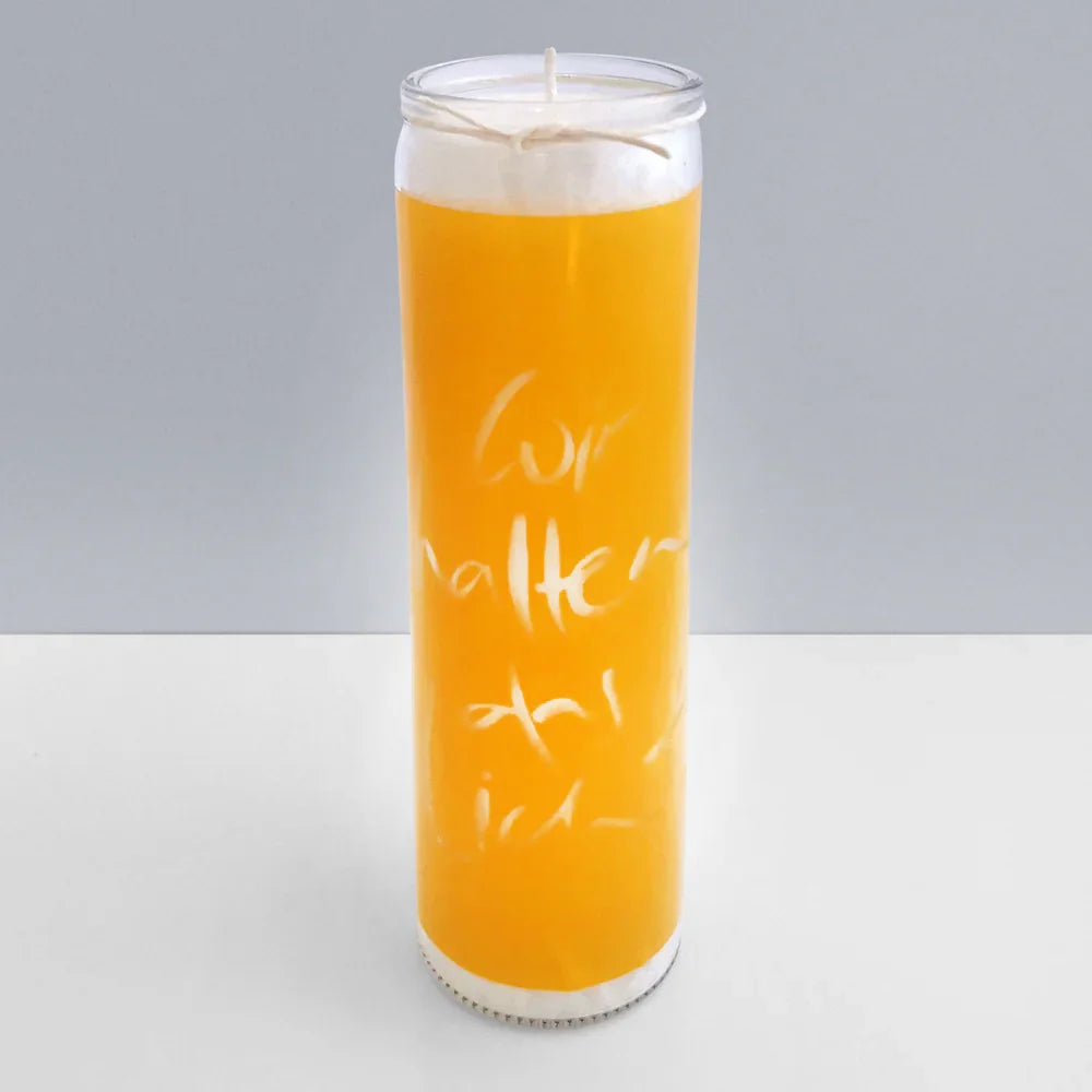 Designkerze „Wir halten das Licht“ – Sign by Jwala®, Limited Edition, Premium-Qualität, exklusive Kerze für Entspannung, Lichtmomente, 100h Brenndauer