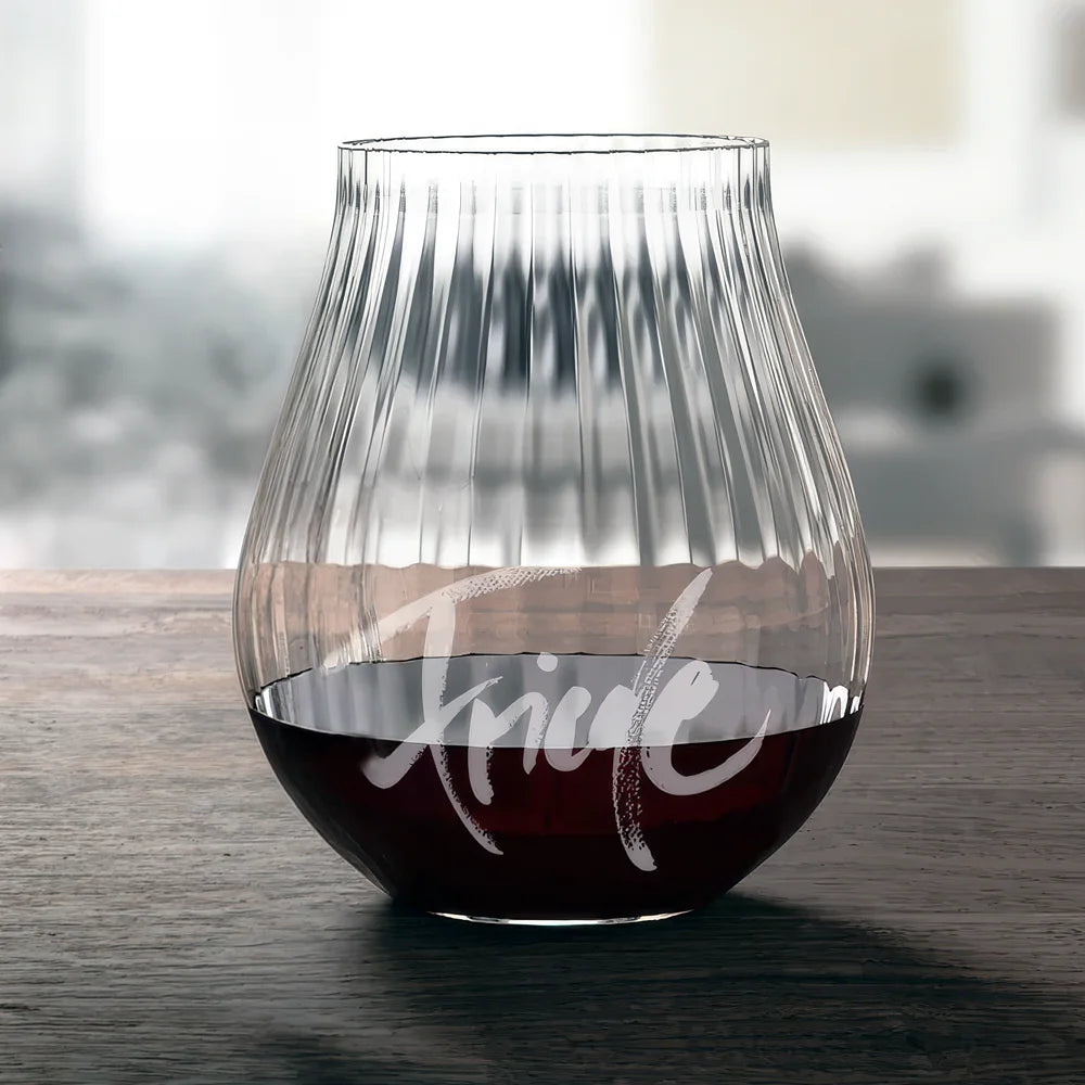 2er‑Set Sign‑Gläser „Stille + Friede“ – hochwertige Designgläser mit Gravur online kaufen
