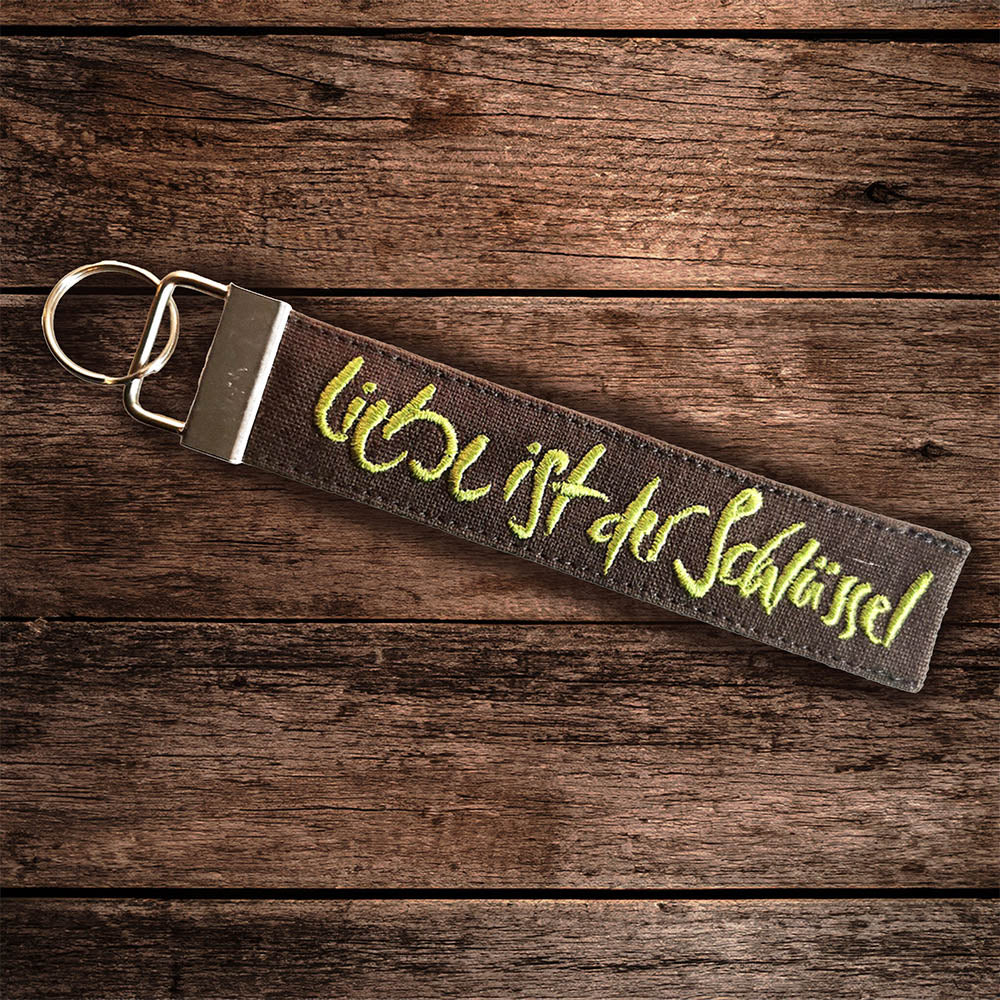 Schlüsselanhänger "Liebe ist der Schlüssel"