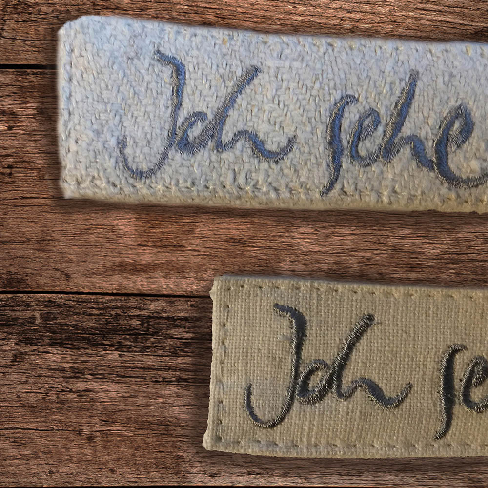 Schlüsselanhänger "Ich sehe dich" Bauernleinen