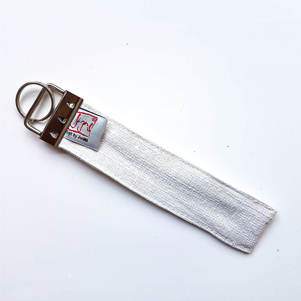 Schlüsselanhänger "Es geht mir richtig gut" Bauernleinen