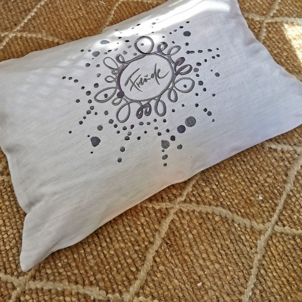 Kissenhülle Bauernleinen "Freude/Ornament"