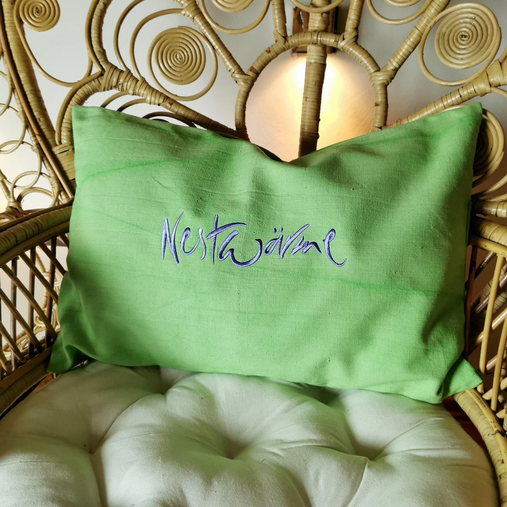 Kissenhülle Bauernleinen "Nestwärme"