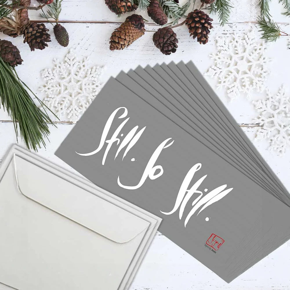 Spirituelle Weihnachtskarte Still So Still – hochwertiges Klappkarten Set online kaufen