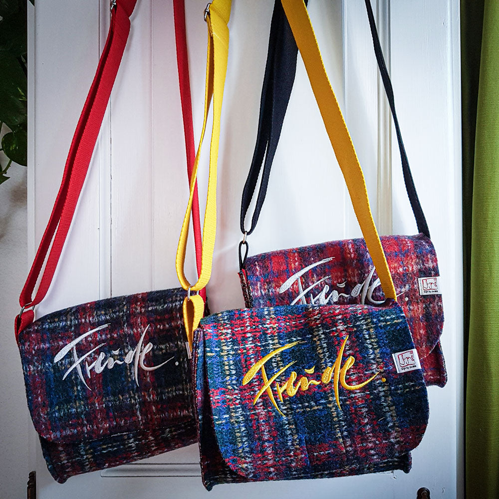 MiniBag "Freude" Karo Schwarz