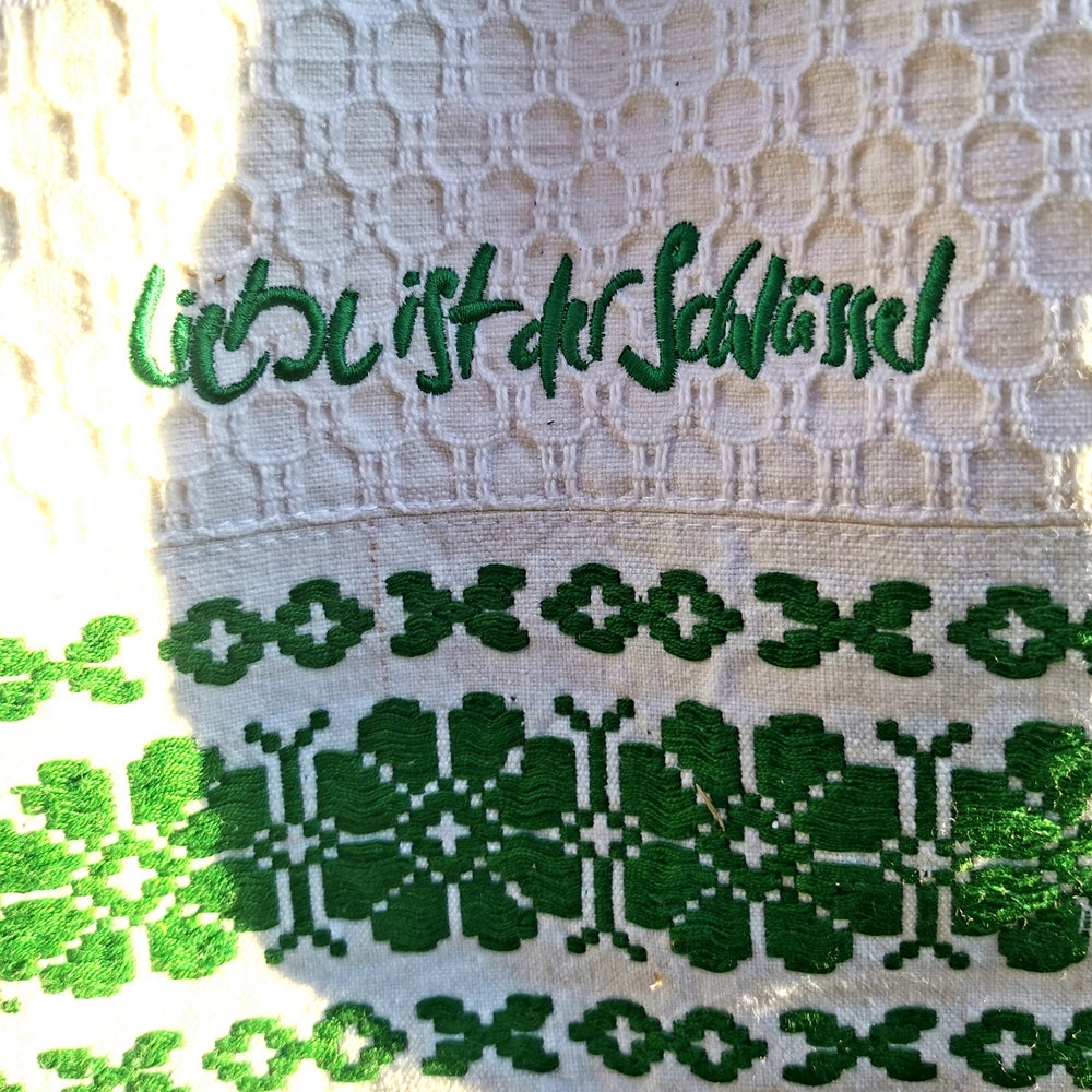 Schultertasche "Liebe ist der Schlüssel"