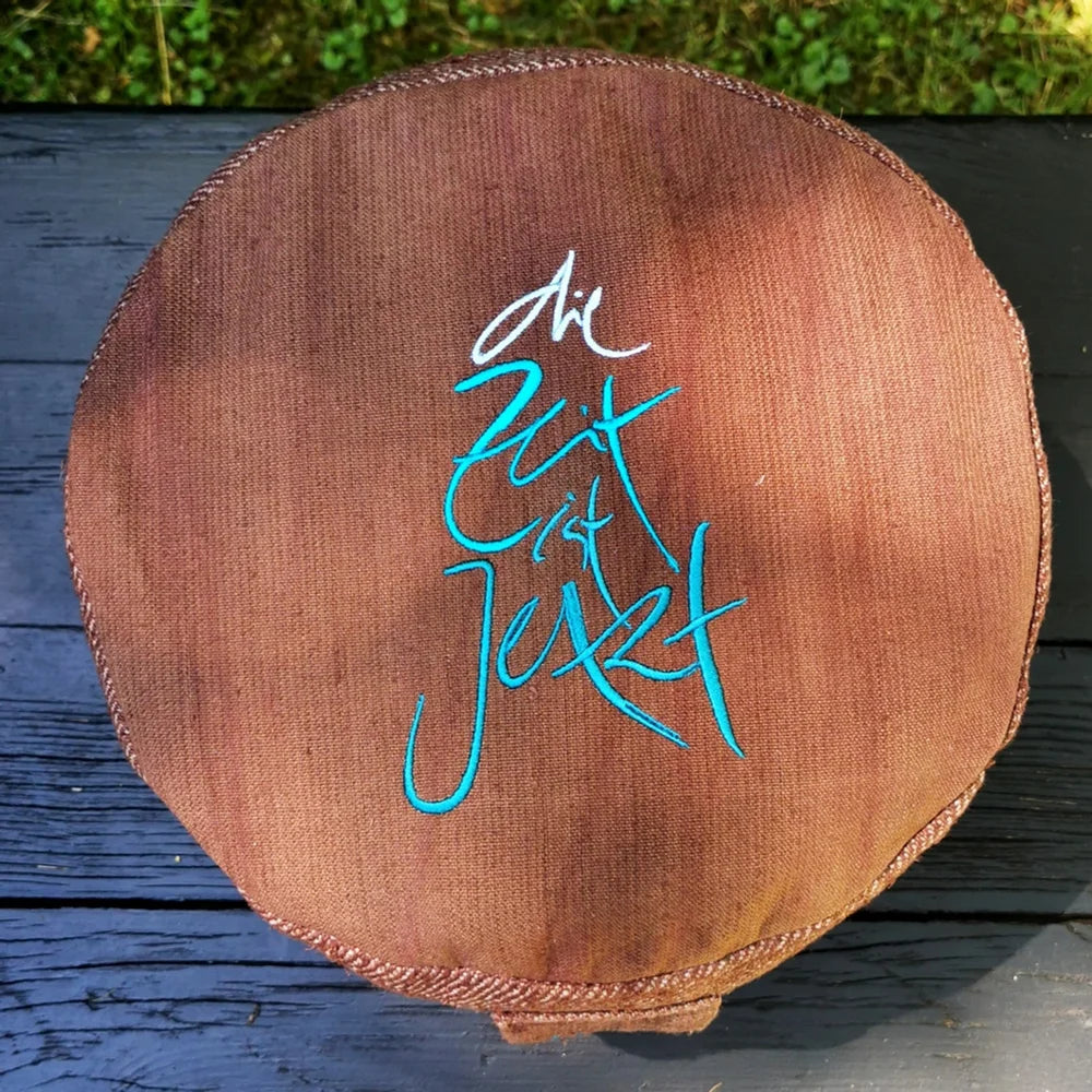 Handgemachtes Bauernleinen Meditationskissen – Premium Yoga Sitzkissen Unikat