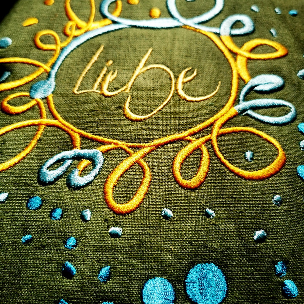 MediKissen Bauernleinen "Liebe/Ornament"