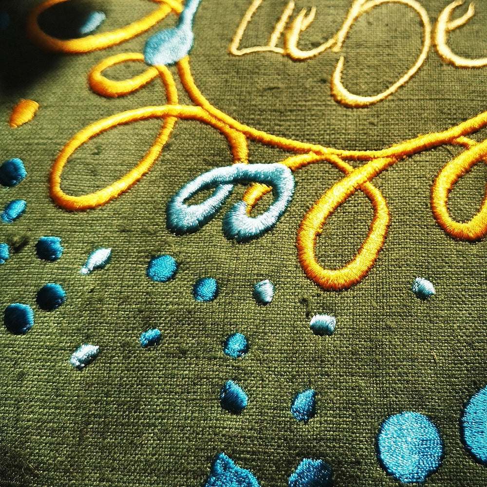 MediKissen Bauernleinen "Liebe/Ornament"