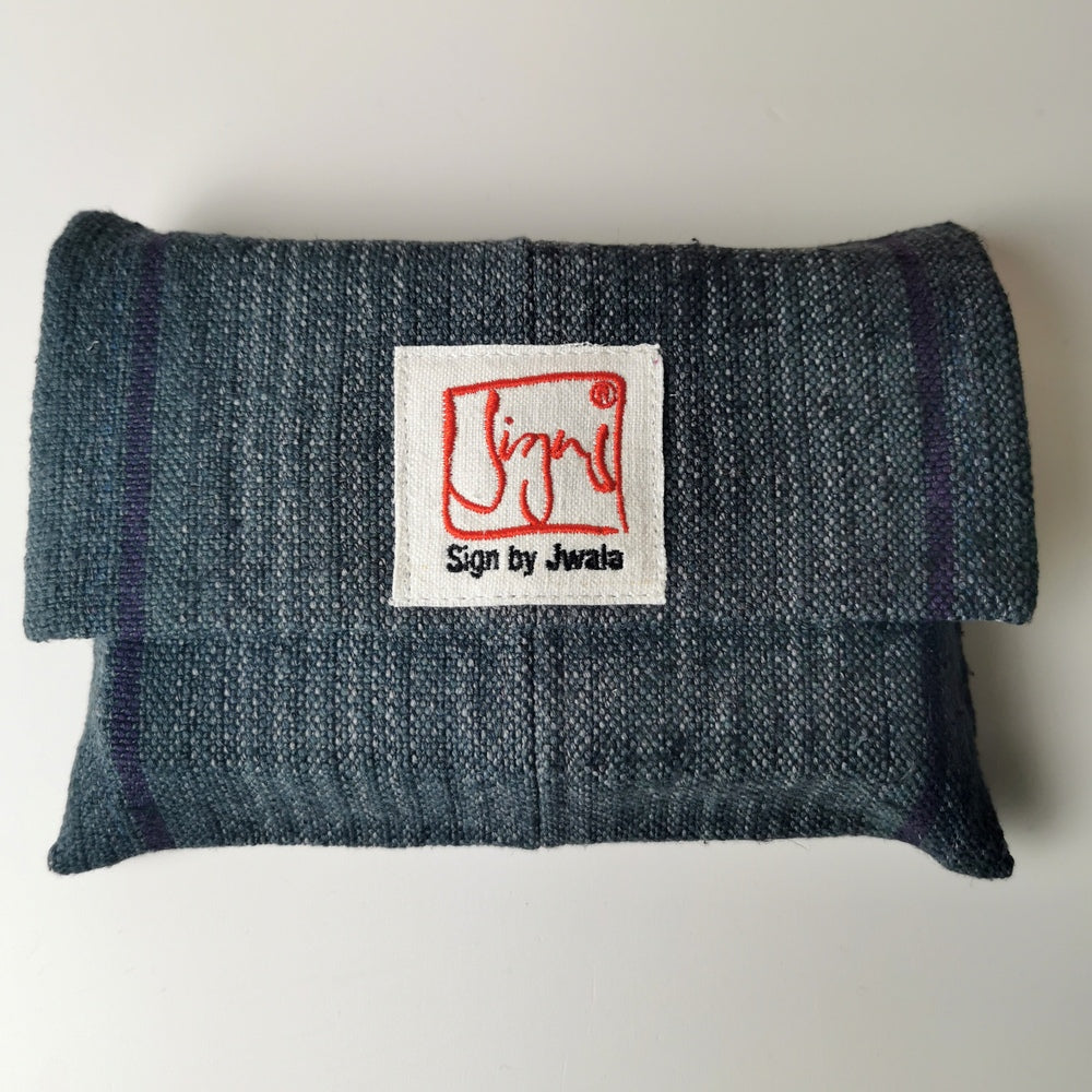 "Fingerzeige" SignKarten-Set "Graphit/gestreift" - Bauernleinen