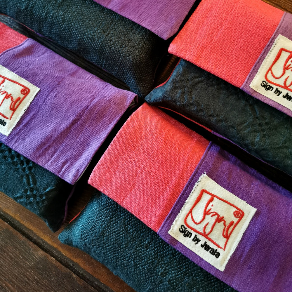 "Fingerzeige" SignKarten-Set "Pink/Lila/Schwarz" - Bauernleinen