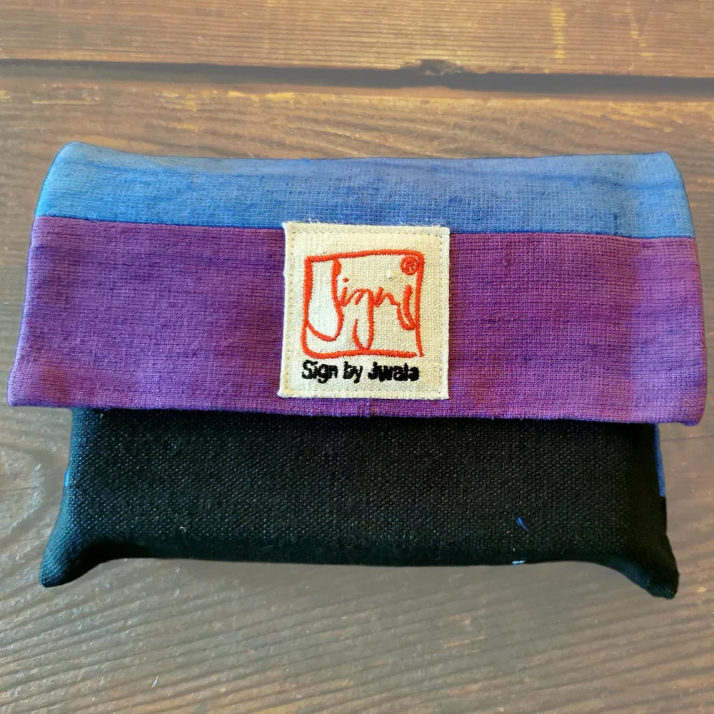 Handgemachte spirituelle SignKarten aus Bauernleinen kaufen – exklusives Fingerzeige-Set in Schwarz, Blau & Lila online im SignShop.Tirol