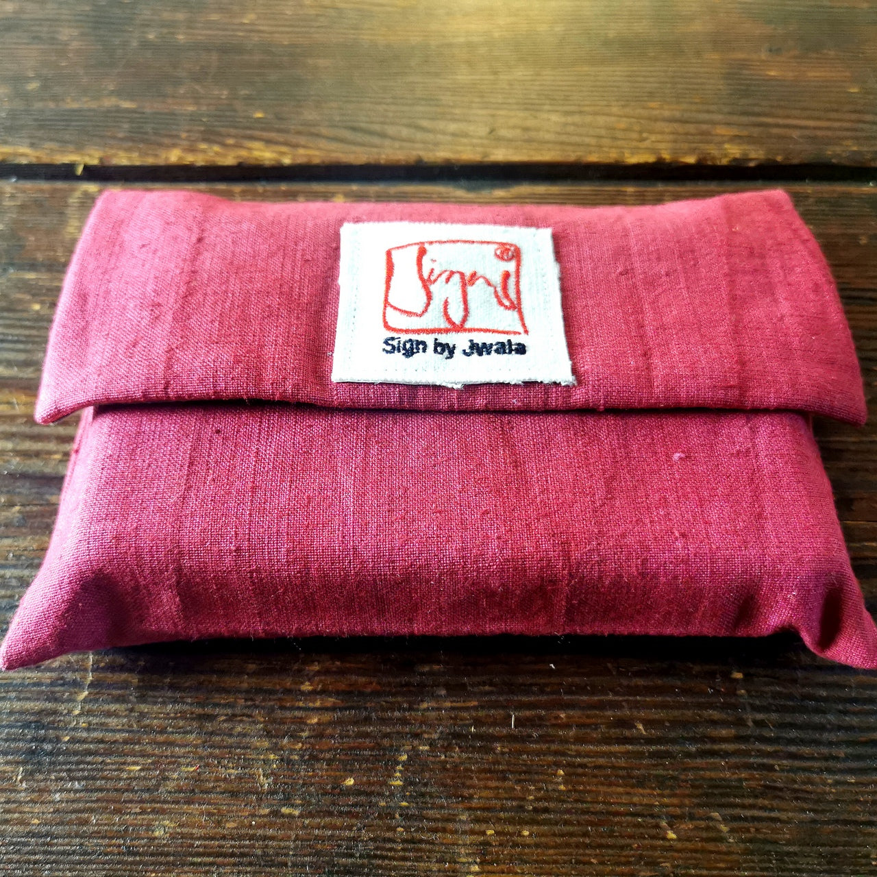 "Fingerzeige" SignKarten-Set "Weinrot/Grün" - Bauernleinen