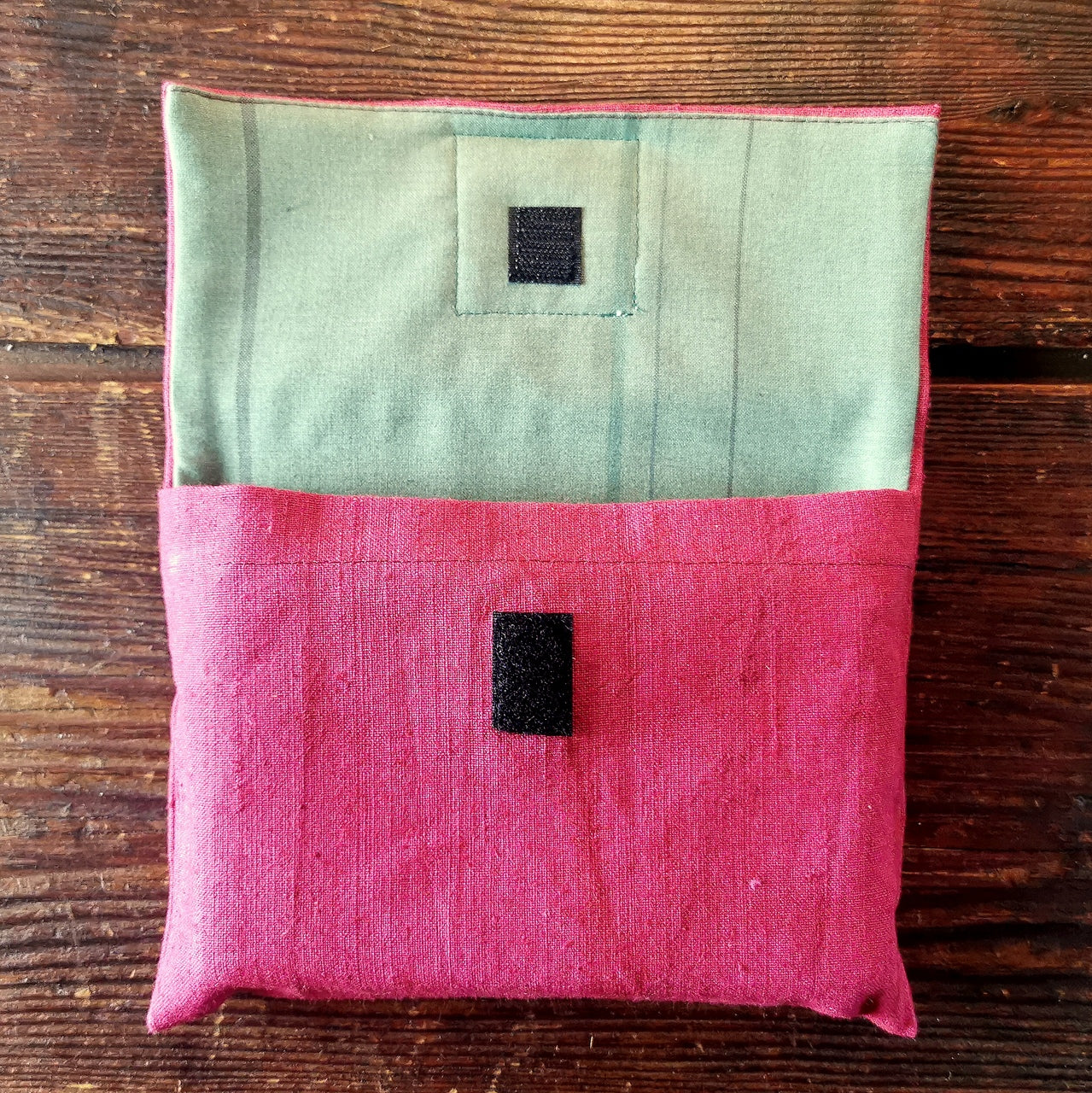 "Fingerzeige" SignKarten-Set "Weinrot/Grün" - Bauernleinen