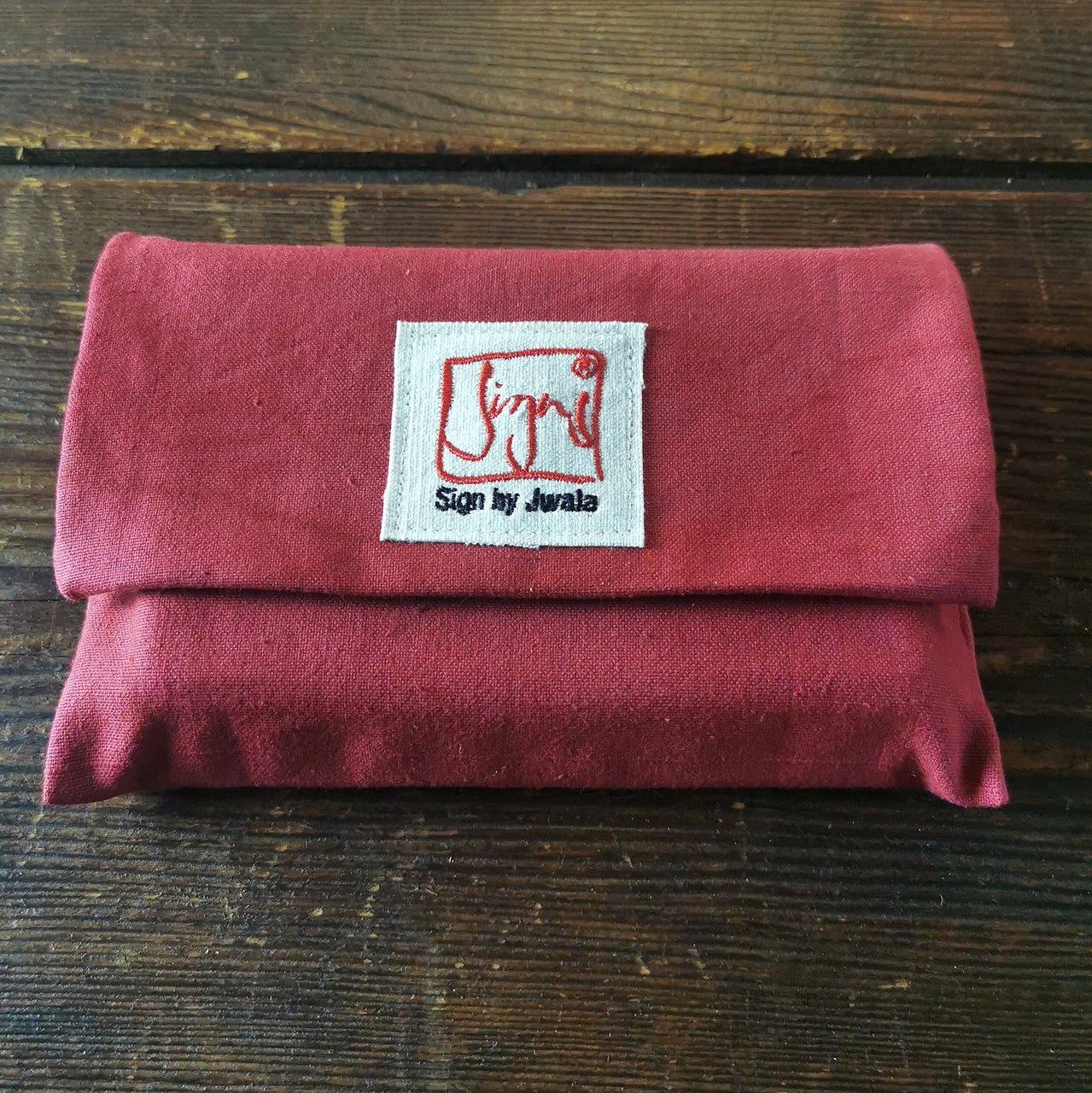 "Fingerzeige" SignKarten-Set "Weinrot/Orange" - Bauernleinen