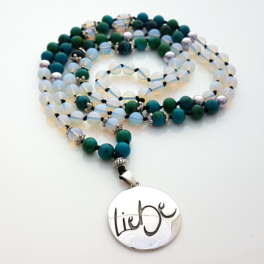 Liebe-Mala (Chrysokoll/Rek. Mondstein)