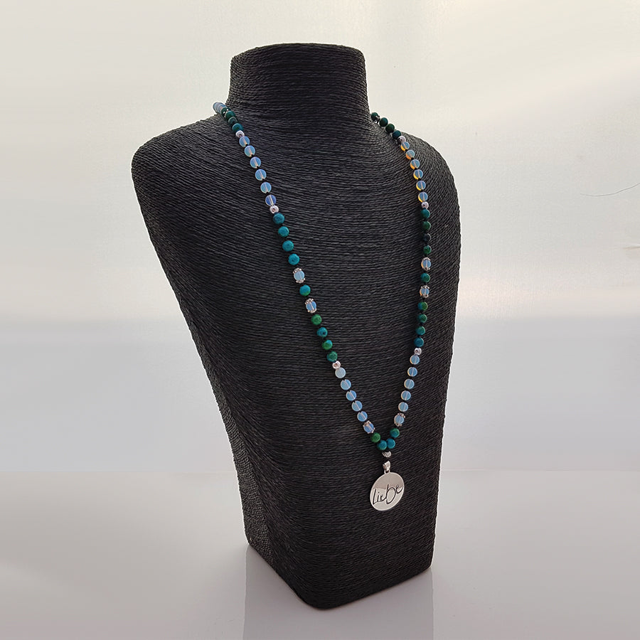 Liebe-Mala (Chrysokoll/Rek. Mondstein)