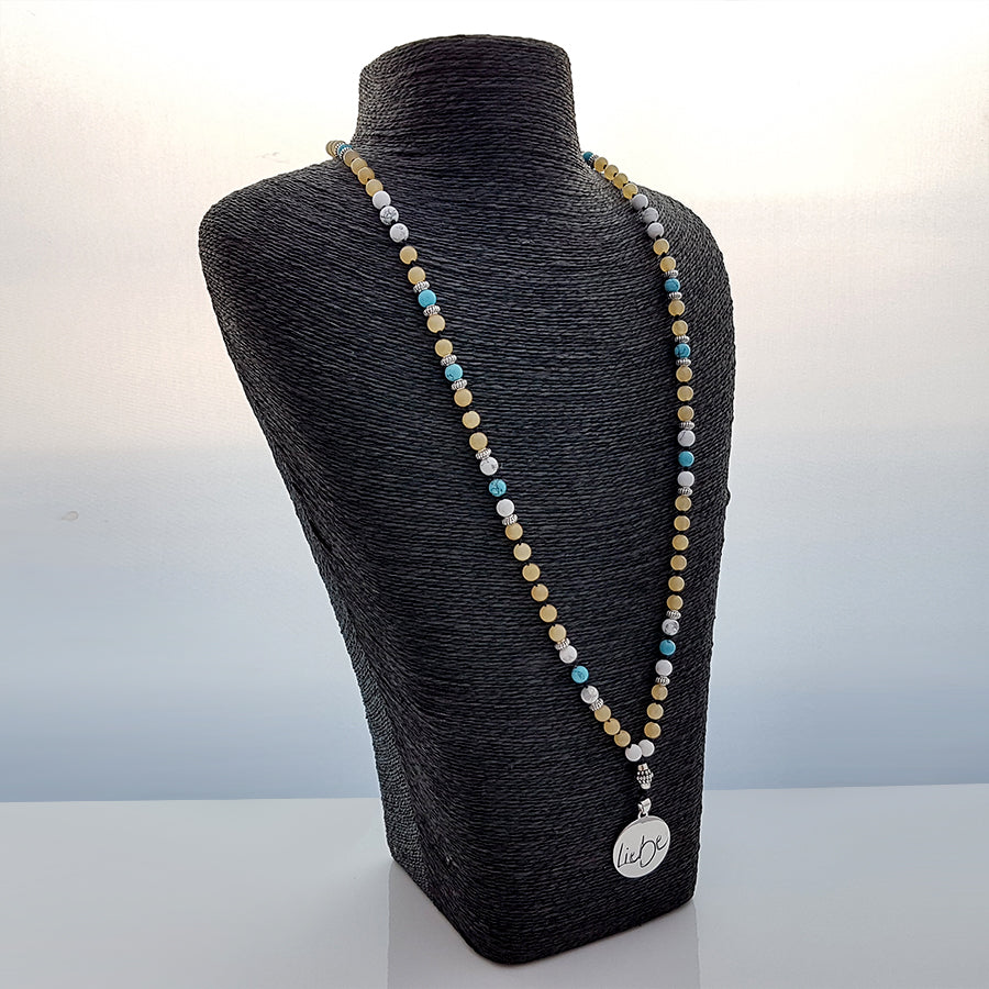 Hochwertige Mala Howlith Türkis Jade – Herzensfreude & liebevolle Verbindungen jetzt auf SignShop Tirol kaufen