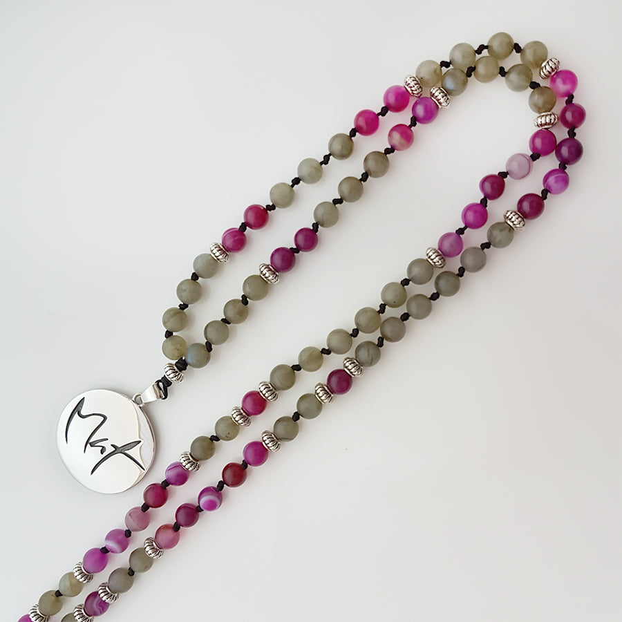 Mut-Mala (Achat Pink/Labradorit)