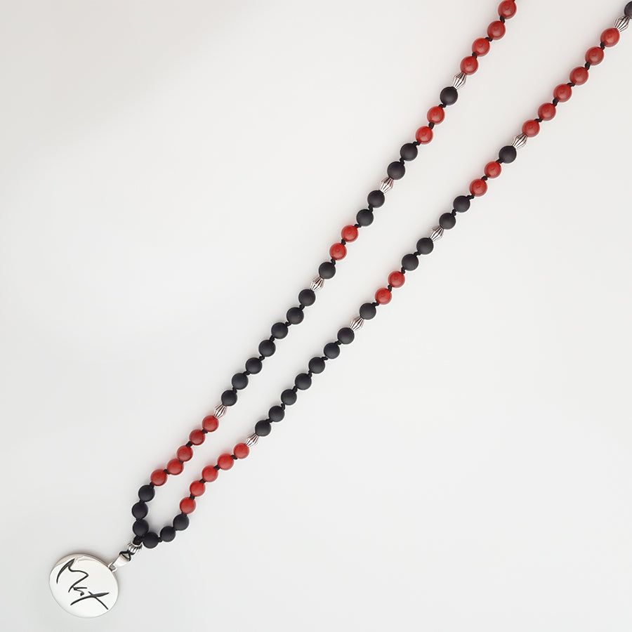 Mut-Mala (Schwarzer Onyx, Achat Rot)