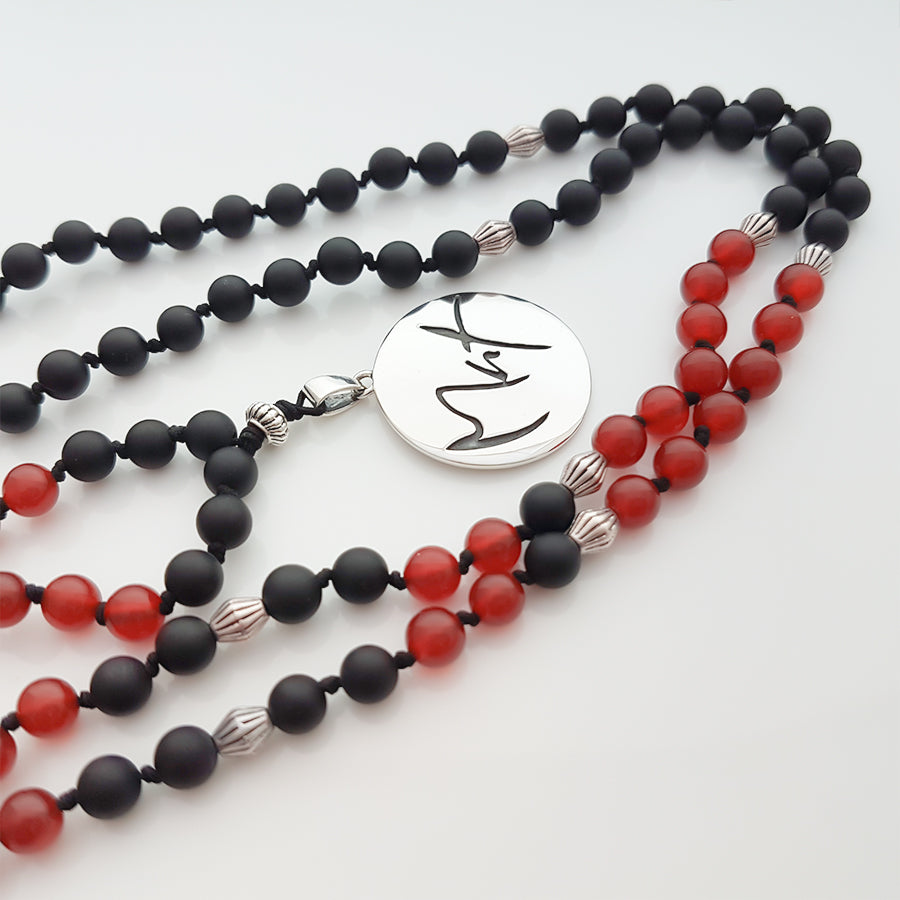 Mut-Mala (Schwarzer Onyx, Achat Rot)