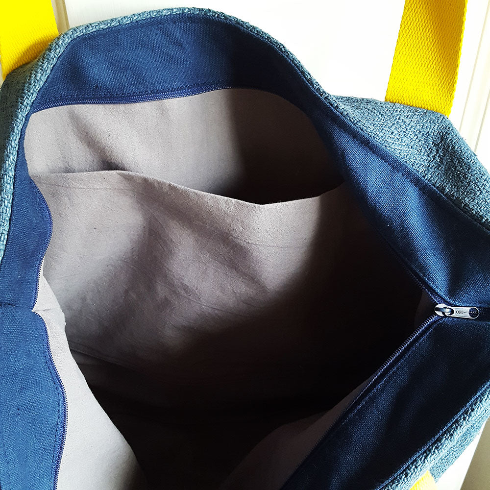 Shopper "Mein Herz geht auf" Bauernleinen