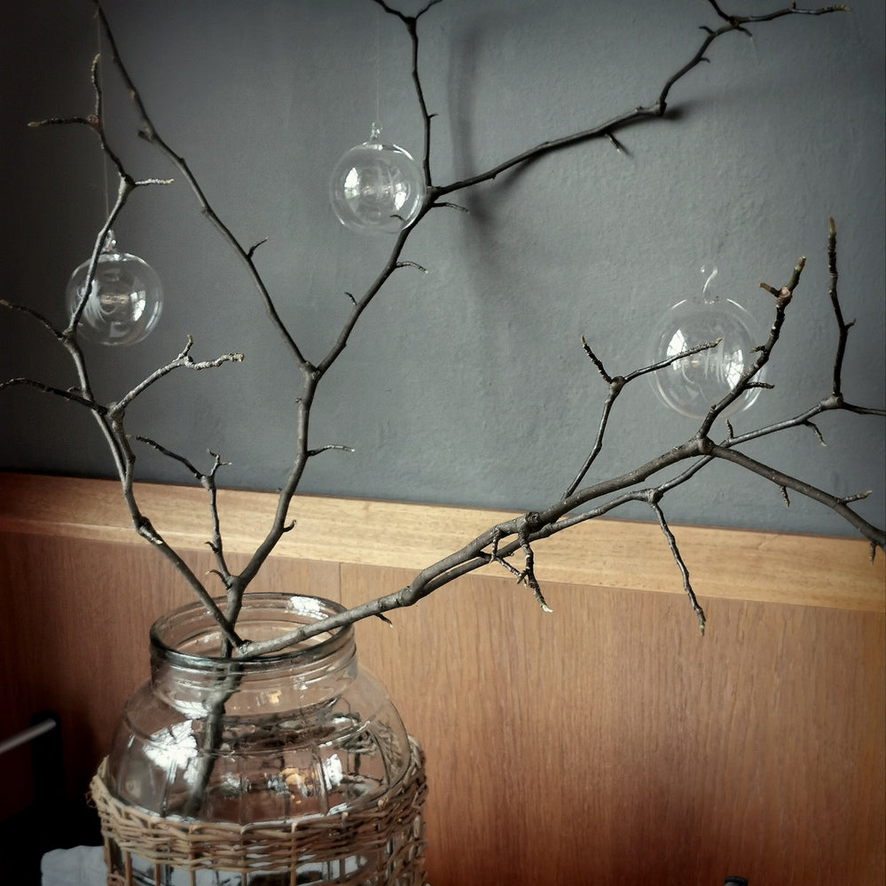 Glaskugel "Stille" klar, ca. 10 cm