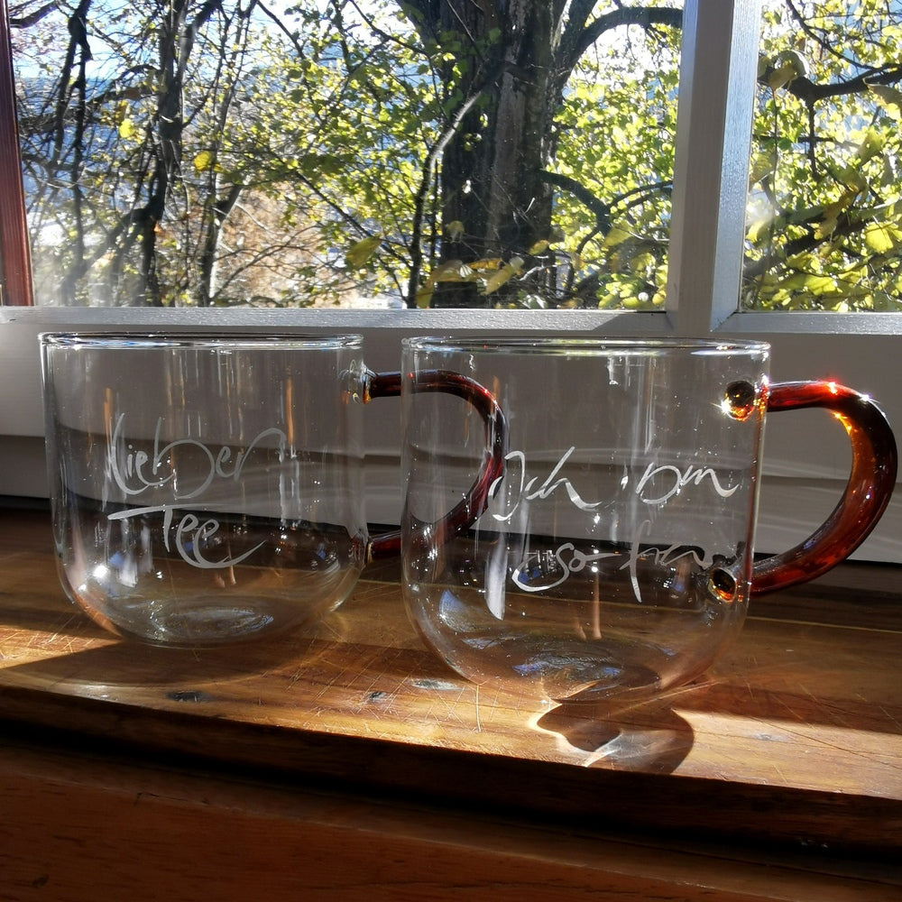 Teetasse "Ich bin so frei" - mundgeblasen