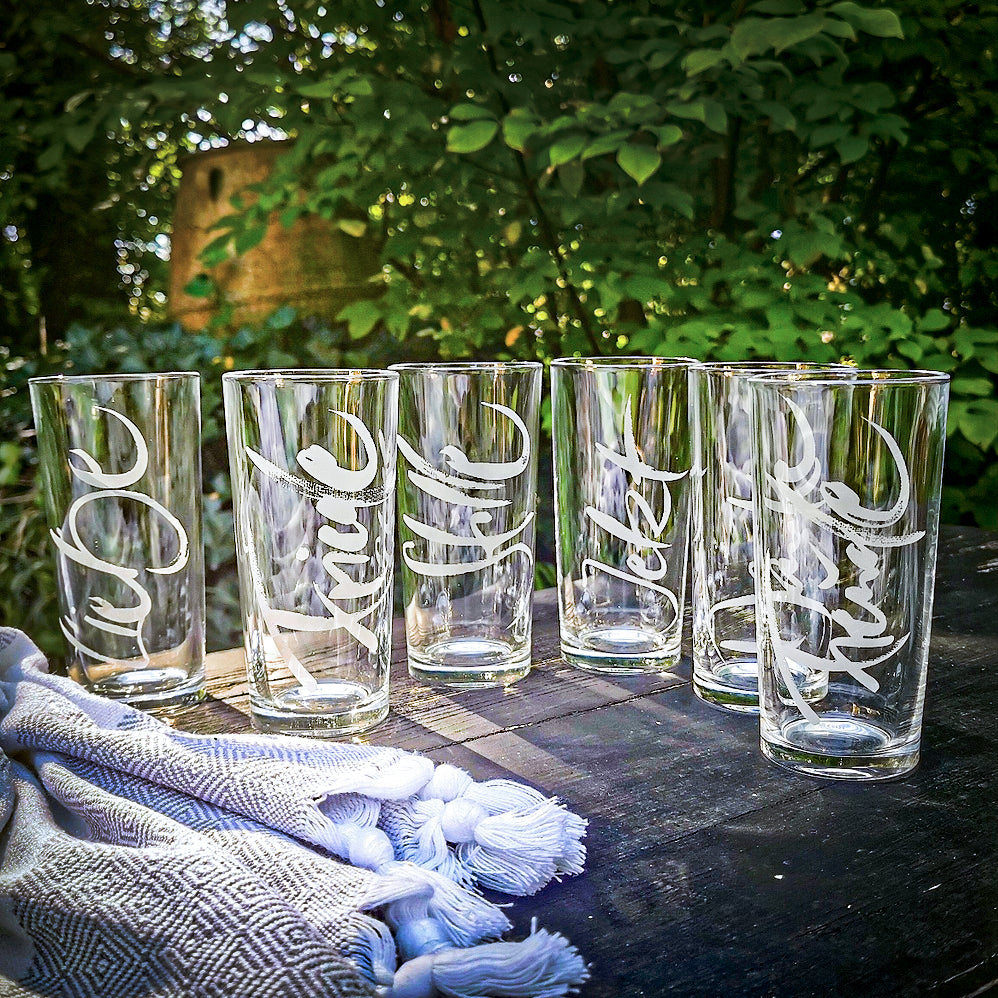 WasserGlas Medium "Freude"