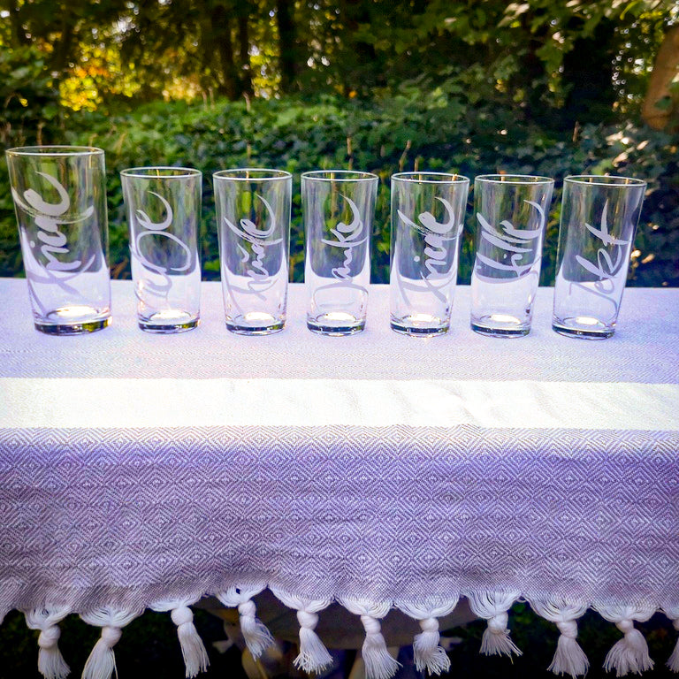 WasserGlas Medium "Happy"