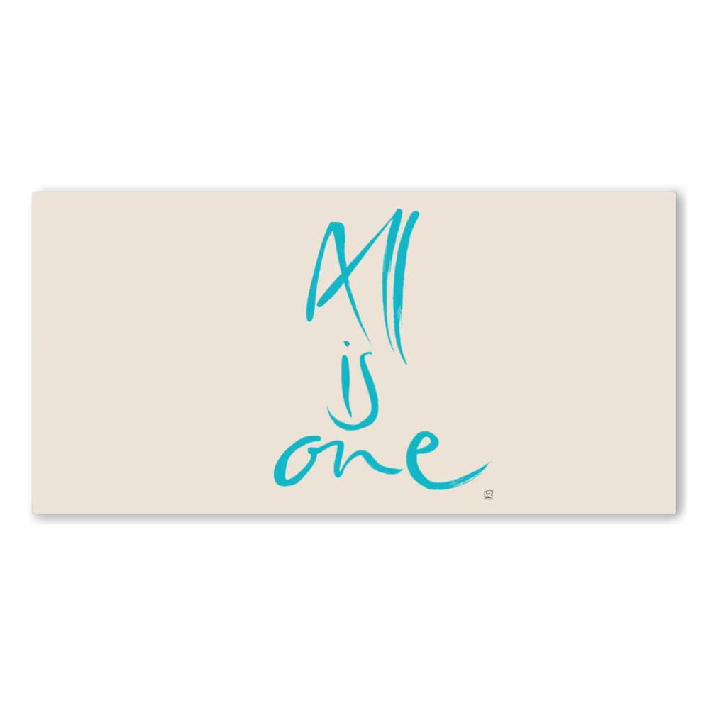 Englische Leinwand All is one – Premium Wanddeko mit inspirierender Message bestellen | SignShop Tirol