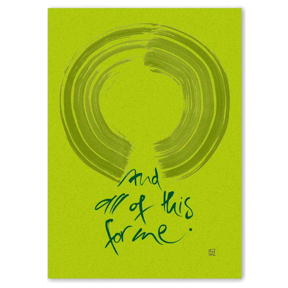 And all of this for me Leinwandbild – Hochwertige englische Wanddeko, spirituelle Kunst online kaufen | SignShop Tirol
